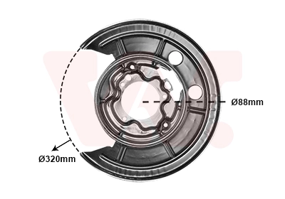 Splash Guard, brake disc 1651373