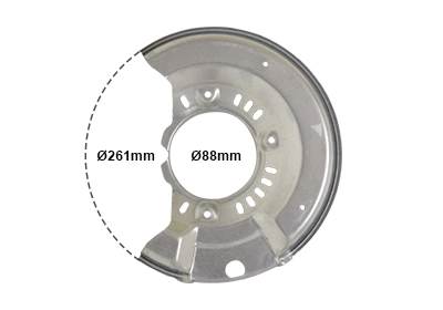 Splash Guard, brake disc 5430372