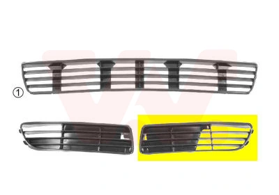 Ventilation Grilles, bumper ** Equipart ** 0323503