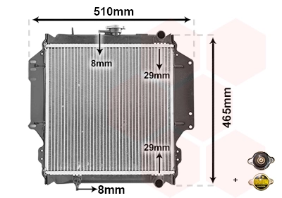 Radiator, engine cooling *** IR PLUS *** 52002012