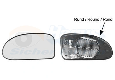 Mirror Glass, exterior mirror * HAGUS * 1858862