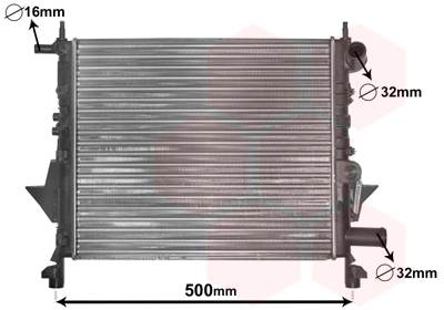Radiator, engine cooling 43002217