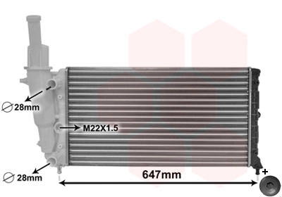 Radiator, engine cooling *** IR PLUS *** 17002140