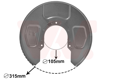Splash Guard, brake disc 5878374