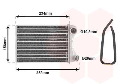 Heat Exchanger, interior heating *** IR PLUS *** 17006242
