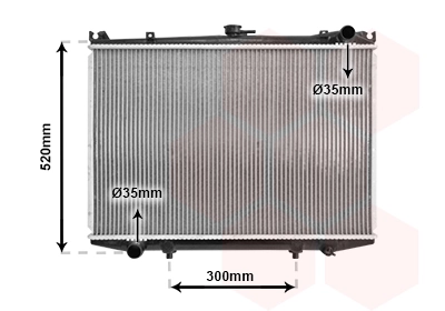 Radiator, engine cooling 13002041