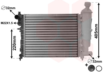 Radiator, engine cooling *** IR PLUS *** 09002115