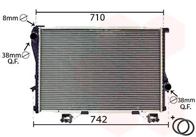 Radiator, engine cooling *** IR PLUS *** 06002233