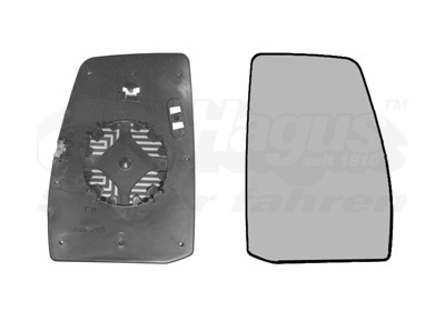 Mirror Glass, exterior mirror * HAGUS * 1987832