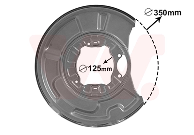 Splash Guard, brake disc 3041374