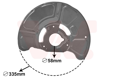 Splash Guard, brake disc 3044372