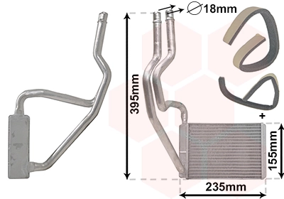 Heat Exchanger, interior heating 18006329