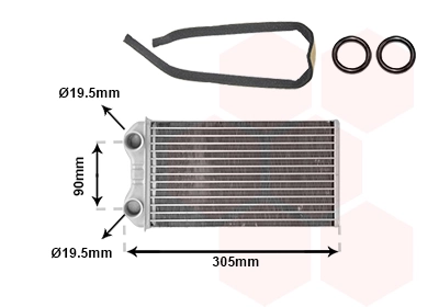 Heat Exchanger, interior heating *** IR PLUS *** 43006439
