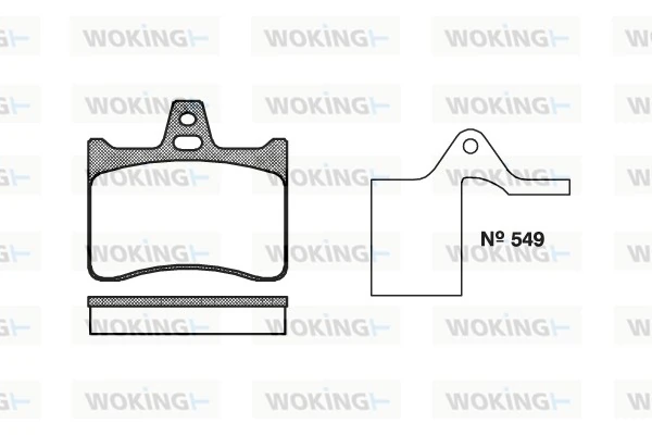 Brake Pad Set, disc brake P1883.10