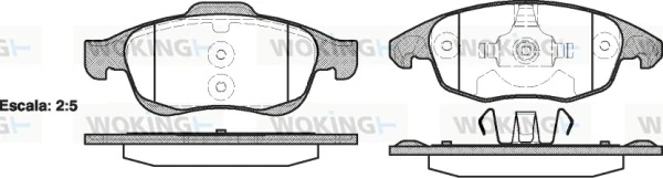 Brake Pad Set, disc brake P13483.00