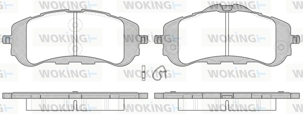 Brake Pad Set, disc brake P14593.00