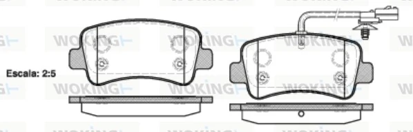 Brake Pad Set, disc brake P15393.01
