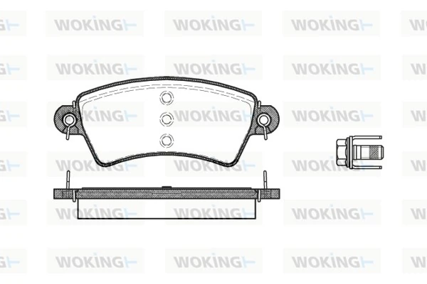 Brake Pad Set, disc brake P6263.00