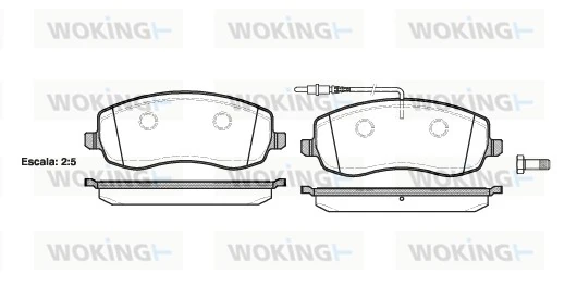 Brake Pad Set, disc brake P12933.02
