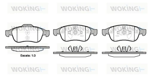 Brake Pad Set, disc brake P13483.10