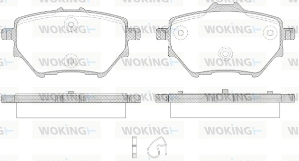 Brake Pad Set, disc brake P14623.00