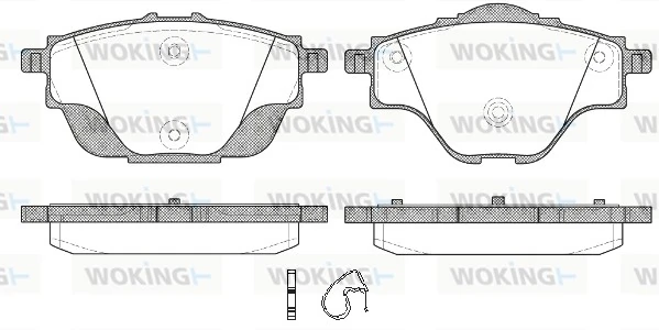 Brake Pad Set, disc brake P14573.00