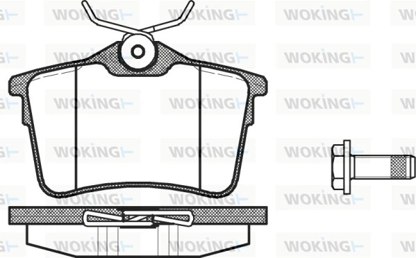 Brake Pad Set, disc brake P12823.00