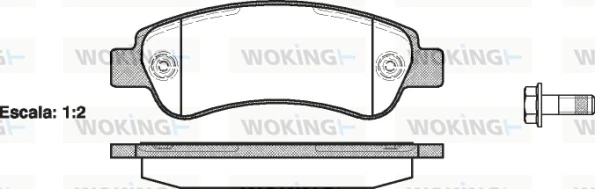 Brake Pad Set, disc brake P13383.00