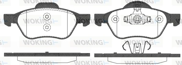 Brake Pad Set, disc brake P8623.10