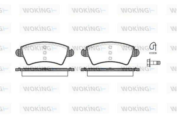 Brake Pad Set, disc brake P6263.10