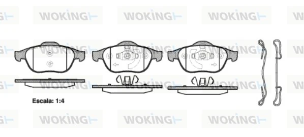 Brake Pad Set, disc brake P9433.20