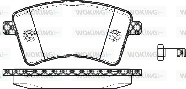 Brake Pad Set, disc brake P12513.00