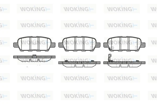 Brake Pad Set, disc brake P9763.01