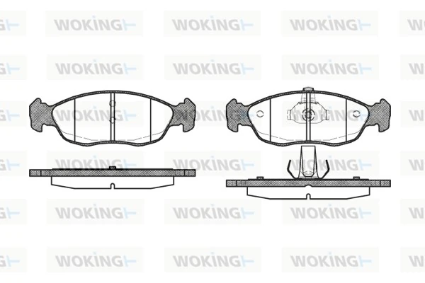 Brake Pad Set, disc brake P5613.10
