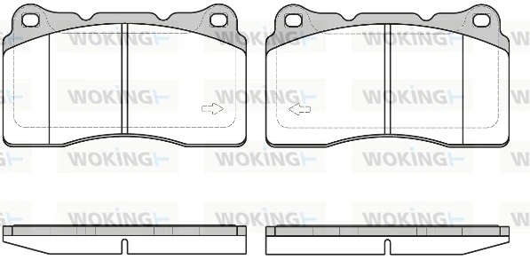 Brake Pad Set, disc brake P7663.40