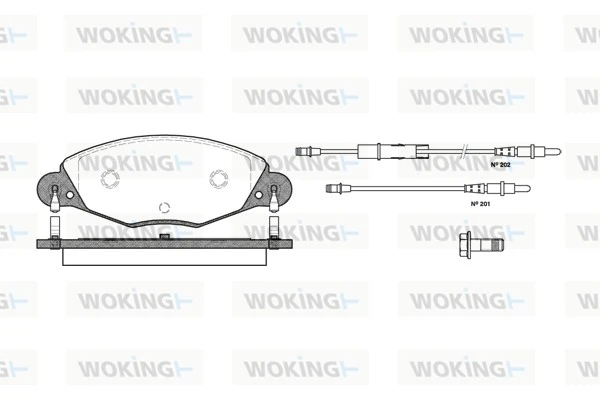 Brake Pad Set, disc brake P9273.04