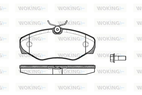 Brake Pad Set, disc brake P9343.10