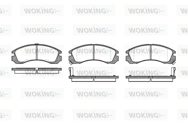 Brake Pad Set, disc brake P2543.02