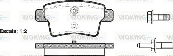 Brake Pad Set, disc brake P13413.00
