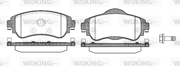 Brake Pad Set, disc brake P15643.08