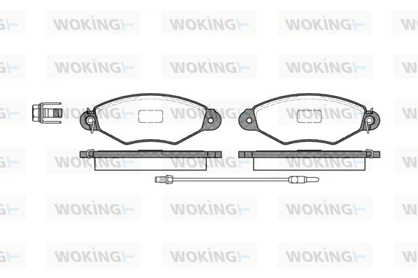 Brake Pad Set, disc brake P7433.01
