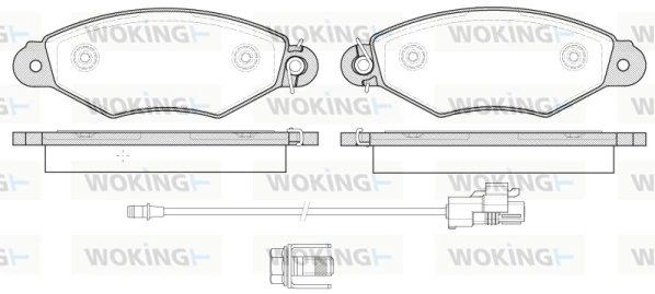 Brake Pad Set, disc brake P7433.30