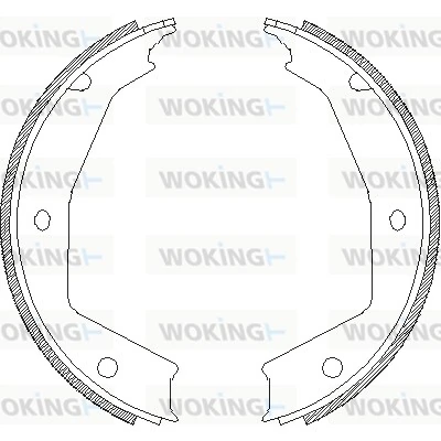 Brake Shoe, parking brake Z4705.00