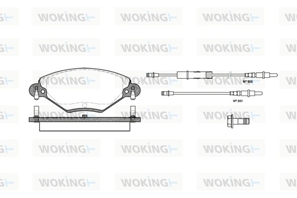 Brake Pad Set, disc brake P9283.04
