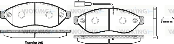 Brake Pad Set, disc brake P13373.01
