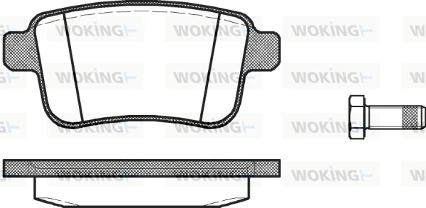 Brake Pad Set, disc brake P12523.00