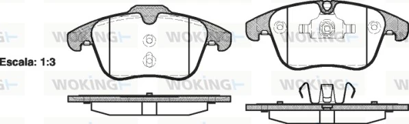 Brake Pad Set, disc brake P13193.00