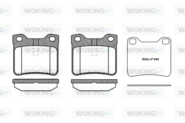 Brake Pad Set, disc brake P2213.10