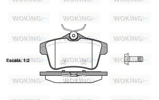 Brake Pad Set, disc brake P15183.00