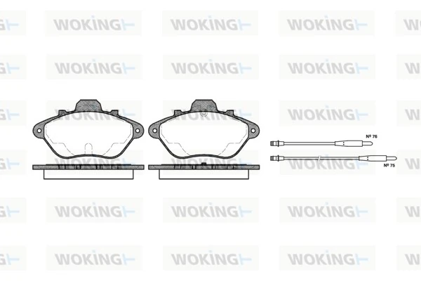 Brake Pad Set, disc brake P2103.14